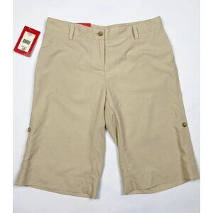 NWT Ladies Khaki Weatherproof Bermuda Shorts Size 10
